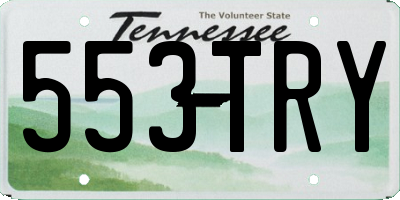 TN license plate 553TRY