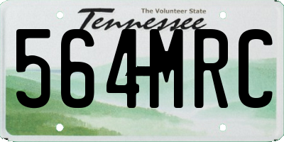 TN license plate 564MRC