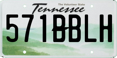 TN license plate 571BBLH