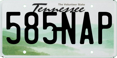 TN license plate 585NAP