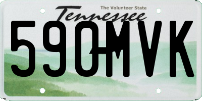 TN license plate 590MVK