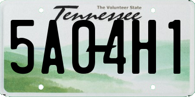 TN license plate 5A04H1