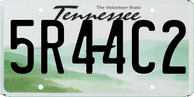 TN license plate 5R44C2