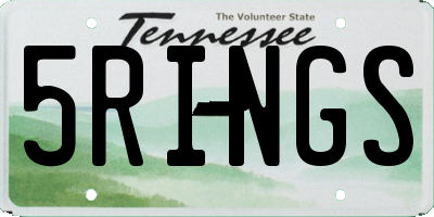 TN license plate 5RINGS