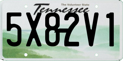 TN license plate 5X82V1