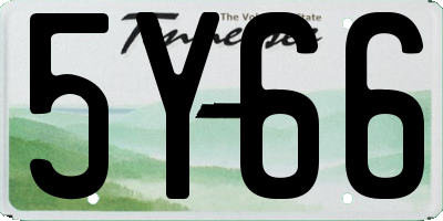 TN license plate 5Y66