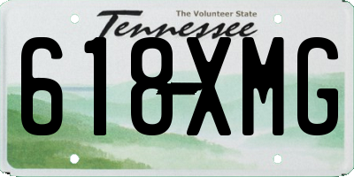 TN license plate 618XMG