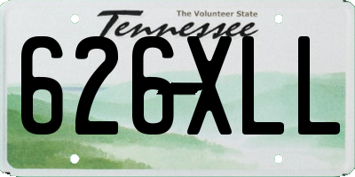 TN license plate 626XLL