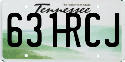 TN license plate 631RCJ