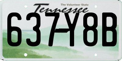 TN license plate 637Y8B