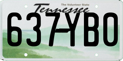 TN license plate 637YB0