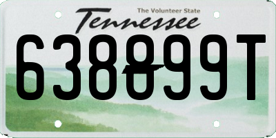 TN license plate 638899T