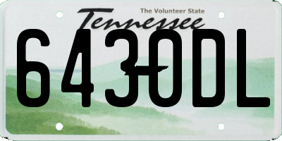 TN license plate 6430DL