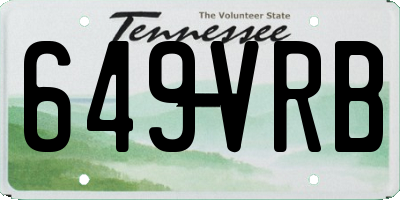 TN license plate 649VRB