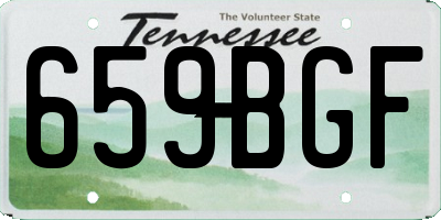 TN license plate 659BGF