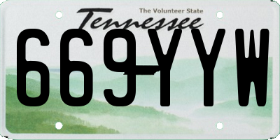 TN license plate 669YYW