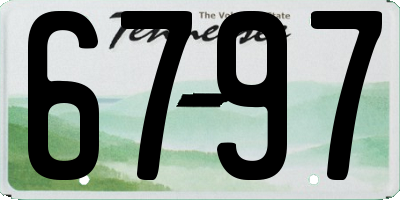 TN license plate 6797