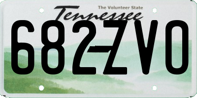 TN license plate 682ZVO
