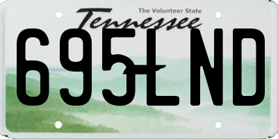 TN license plate 695LND