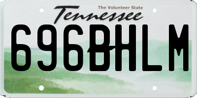 TN license plate 696BHLM