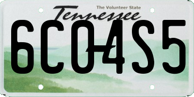 TN license plate 6C04S5