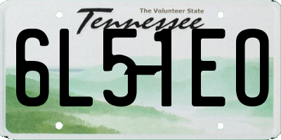 TN license plate 6L51EO