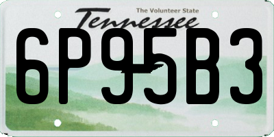 TN license plate 6P95B3