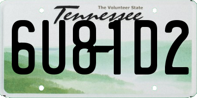 TN license plate 6U81D2