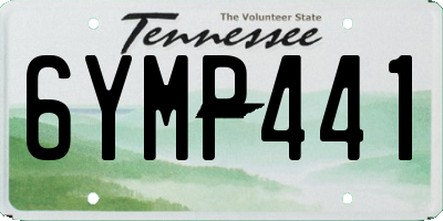 TN license plate 6YMP441