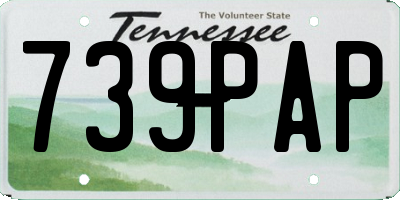 TN license plate 739PAP