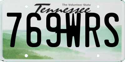 TN license plate 769WRS