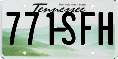 TN license plate 771SFH