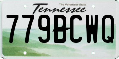 TN license plate 779BCWQ