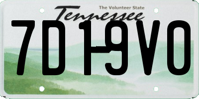 TN license plate 7D19V0