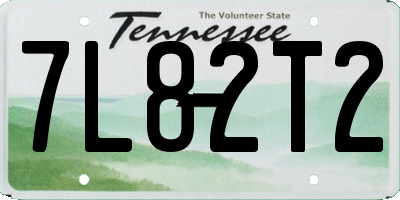 TN license plate 7L82T2