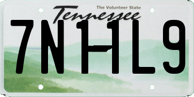 TN license plate 7N11L9