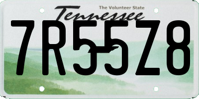 TN license plate 7R55Z8