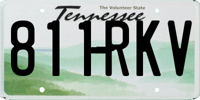 TN license plate 811RKV