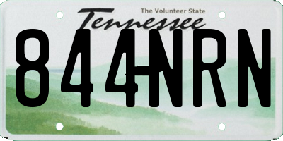 TN license plate 844NRN