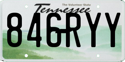 TN license plate 846RYY