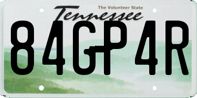 TN license plate 84GP4R