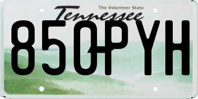 TN license plate 850PYH