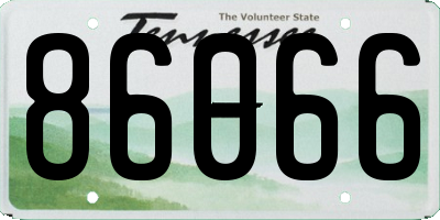 TN license plate 86066