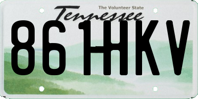 TN license plate 861HKV