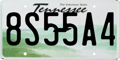 TN license plate 8S55A4