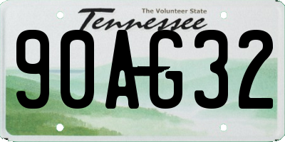 TN license plate 90AG32