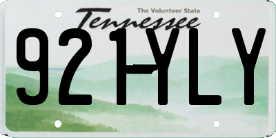 TN license plate 921YLY