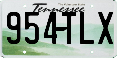 TN license plate 954TLX