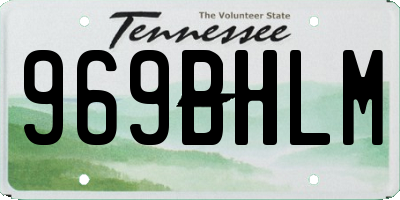 TN license plate 969BHLM