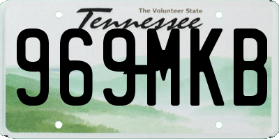 TN license plate 969MKB